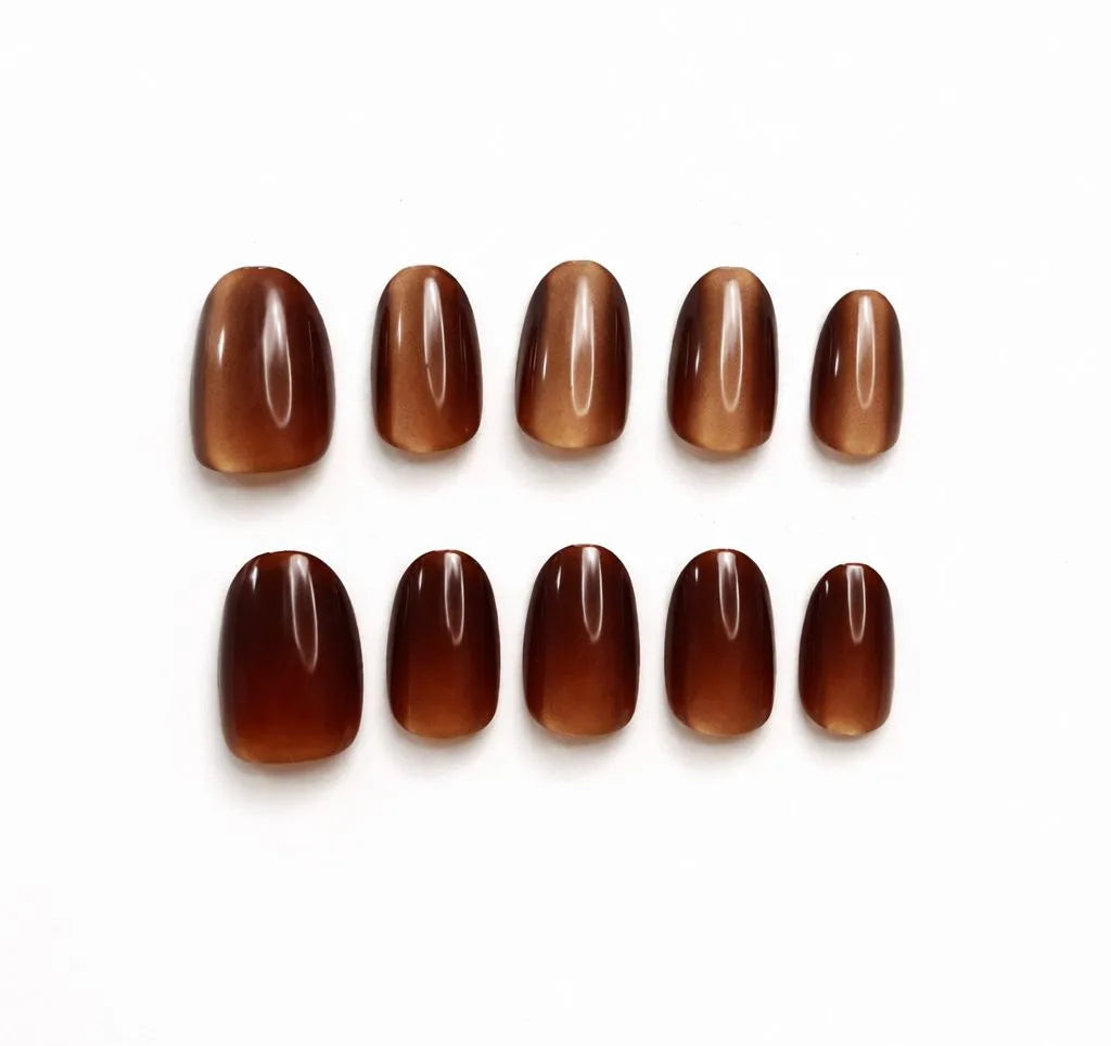 Brown Basic Nails
