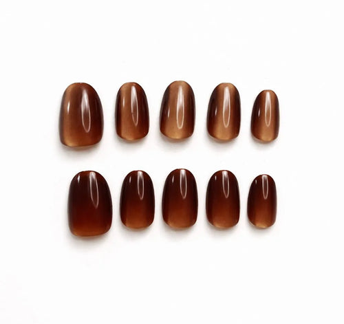 Brown Basic Nails